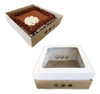 Cajas Para Tortas Desayunos Mediana 25x25x12 Con Visor X 25 0