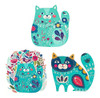 Decoupage Láminas Set Gatos Folk Laura Craft 0