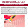 Regla Acrilica Olfa Mqr 15x60cm P/patchwork Microcentro 0
