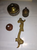 Iluminacion Antiguo Brazo Bronce Lampara Quinque Culote 0