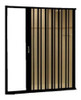 Mampara Baño Plegable Pvc Negra 145 X 1.85 0