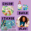 Kit De Colorir Creativity For Kids Wonder Worlds 3d, Pacote 2