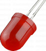 Led Rojo 10mm Difuso Brillo Standard-p 0