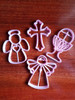 Cortantes Para Galletitas, Porcelana Fria Comunion X4 1
