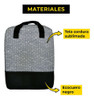 Mochila Matera Notebook Para Mate Bolso Matero Stanley Gris 3