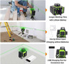 Nivel Laser 3d Verde Autonivelante 3 X 360 Líneas Cruzadas 1