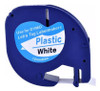 Fita Plástica Compatível P/ Dymo Letratag 12mm Branca 91201 1