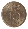 Holanda 10 Cents 1965 Excelente Km 182 Reina Julina 0