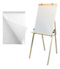 Cavalete Flip Chart Dobrável Quadro Branco Luxo + 20 Folhas 0