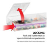 Organizador De Plastico Transparente De 4 Compartimentos 1