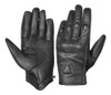 Guante De Cuero Comodo Negro Para Moto Bici Invierno Frio 5