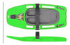 Prancha P/ Kneeboard C/ Cinta E 4 Pegadores - Seaflo - Verde 0