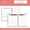 Kit Imprimible Agenda 2024 De Estudio Editable (ppt + Pdf) 2
