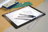 Kit Desenho Técnico Prancheta A4 Preto Esquadro 26cm Cis303 3