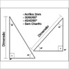 Kit Desenho Técnico Prancheta A4 Preto Esquadro 26cm Cis303 4