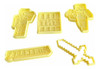 Kit Cortantes Marcador Minecraft Galletitas Repostería Set 0
