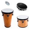 Timba 11 Polegadas + Repique + Pandeiro Pele Preta + Ganzá 0