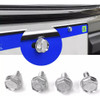 Kit Tampa Bico Pneu Cromado + Parafuso De Placa Dodge Prata 3