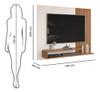 Rack Suspenso Para Tv Até 60 Polegadas 2 Prateleiras Hdwt 2