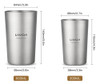 Copo De Titânio Caneca De Chá De Parede Dupla Para Caminhada 1