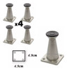Pata Para Mueble Plastica Conica 1