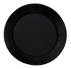 Prato Acrílico Refeição Resistente 22cm Preto 50 Unid 1