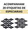 Kit Box Para Especiarias 16 Caixinhas + 20 Etiquetas 2