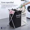 Canasto Cesto Ropa Sucia Plegable Doble 2 Cuerpos Grande ! 1