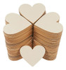100 Unidades De Madera R&uacute;stica Coraz&oacute;n Amor B. 0