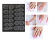 5 Planchas Stickers Adhesivo Pegamento Para Tips Uñas 0