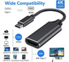 Adaptador Usb Tipo C Para Cabo Hdmi Hdtv Fêmea 4k Para Mac 3