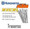 Set Rayos X36 Niples Ktm Excel 18 1.85 2.15 Traseros Rider 4