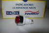 Indicadores Luminosos Neon  Rojo Marca Tabel 220v  X Unidad 1