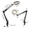 Lampara Luz Led Lupa 10x Brazo Extensible Cosmetologia S. 2