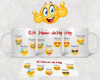 Kit Diseños Plantillas Tazas Emoticones Sublimación 3
