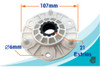 Soporte Base Rotor Estriado Lavarropas Compatible LG / Tromm 1