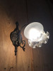 Antiguo Aplique Pared Bronce Con Tulipas 0