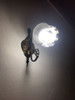 Antiguo Aplique Pared Bronce Con Tulipas 3