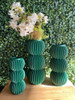 Kit 3 Vasos Bolha Linhas - Verde 1