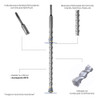 Kit 3 Brocas 16mm X 210mm Sds Plus Hessen 1