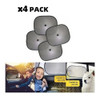 Kit X4 Combo Cortina Parasol Auto Plegable Ventana 2
