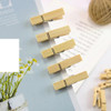 Mini Grampo Pregador Prendedor- Madeira Natural 2,5cm - 50un 5