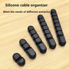 Clips Para Soporte De Cable, Organizador De Cable Negro Para 2