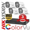 Kit Seguridad Hikvision 4 Cam Noche A Color Vu 2mpx Martinez 0