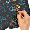 Kit Folhas Papel Mágico Para Desenho Multicolor + Brindes 4