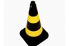 Cone Sinalização Com 50 Cm Preto E Amarelo 1