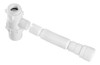 Sifão Sanfonado Branco Com Copo Tanques Pias Universal Astra 1