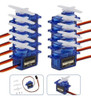10 X Mini Sg90 9g Micro Servomotor 180° Engranaje Mando De H 0