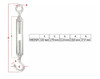 Tensor Ojo Gancho Galvanizado 10mm Para Cables X 10 1