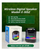 Parlante Bluetooth Transparente Altavoz Modelo E-3052 7